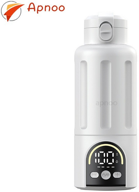 Apnoo 휴대용 분유포트 무선 보온 여행용 전기 포트기 316SUS 12000mAh 충전식 보온병, AP925B-1