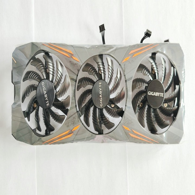 라디에이터 쿨러 프레임 방열판 냉각 팬 기가바이트 GTX1070Ti 그래픽 비디오 카드용 신제품, 02 1Set Farme Fans