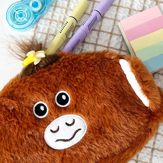 구쯔야 빅사이즈 오랑우탄 초대형 고숭이 인형 99cm, 오숭이필통, 1개