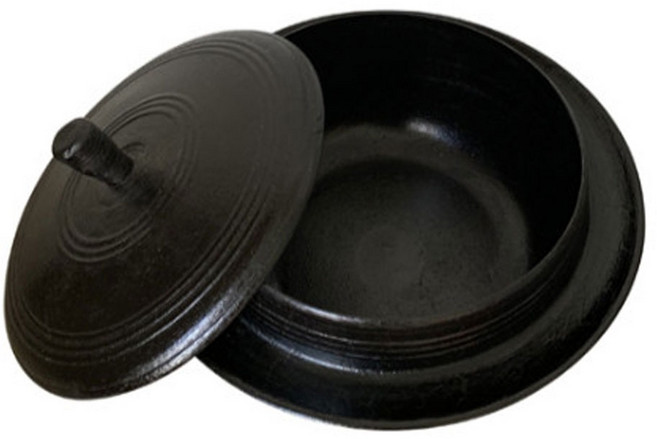 엘토로 미니 무쇠솥 14cm 인덕션 무쇠주물냄비 삼계탕 밥솥 국수 열탕 백숙, 1개