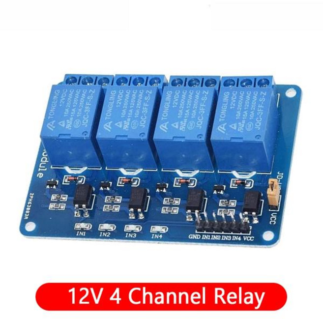 5v 12v 1 2 4 6 8 방향 릴레이 모듈 아두이노 채널 광커플러 포함 출력, 1개, [08] 릴레이모듈 12V  4 channel rela