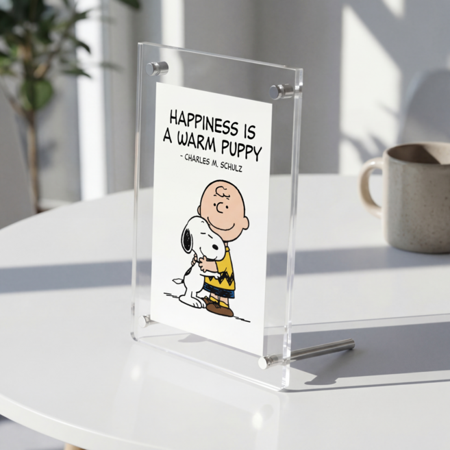 투명 아크릴 액자 탁상용 액자 프레임 그림 상장 자격증 스탠드형, 1개