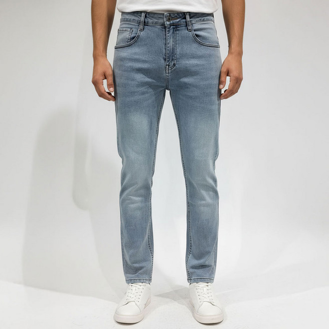 [빅히트 패션] 편안한 남자 데일리 일자핏 청바지 스트레이트 스판 데님 팬츠 4color