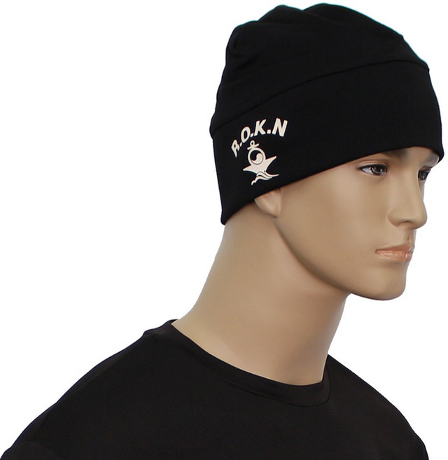 군헌터 컴프레션 스판 비니 ROKN 해군 검정 군인 군대 동계 모자 겨울 방한용품