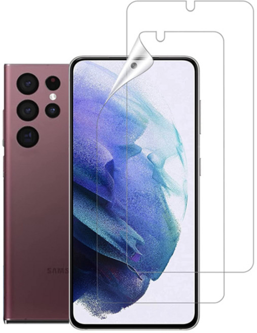 스톤스틸 1+1 갤럭시 S22 플러스 울트라 액정 보호 풀커버 방탄 TPU 국산 우레탄 필름, 2개