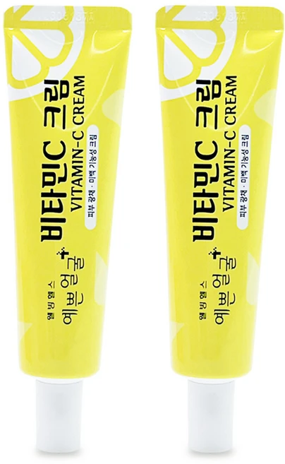 웰빙헬스 예쁜얼굴 비타민C 크림, 25g, 2개 - 쿠팡