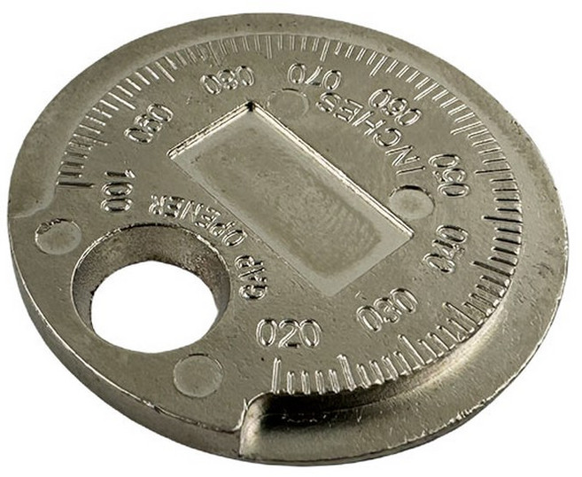 코인 타입 점화 플러그 측정 도구 범위 4MM 계량기 직경, 1PCS, 1개