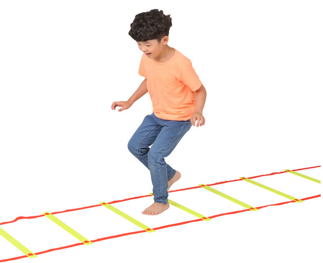 키더스 스텝래더 4m 6m 8m 스텝훈련 스피드훈련, 옐로우, 1개