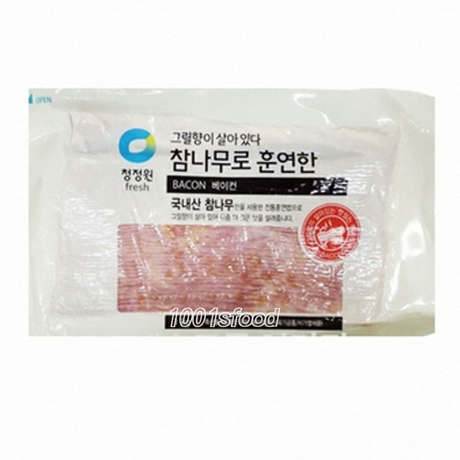 청정원 참나무 훈연 베이컨1kg(냉동), 1개