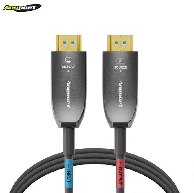 [엘디네트웍스] 애니포트 프리미엄 광 HDMI 케이블 V2.1 AOC 8K@60HZ AP-AOC10A [10M ], 1개, 10m