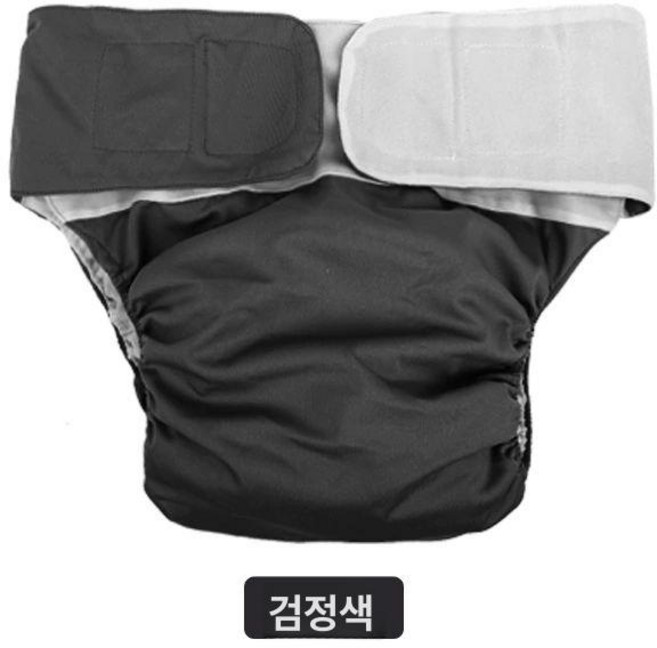 노인 기저귀 세탁 가능한 환자용 팬티 Free 사이즈 성인용 천 방수천 보라색, 검정색, 1개