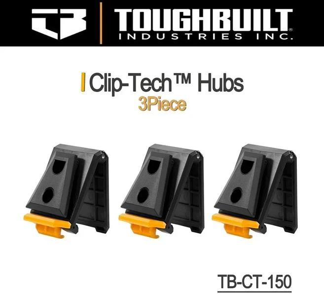ToughBuilt TB-CT-42 전문가용 작업 벨트 스틸 버클 헤비 듀티 / 허리 가방 클립 테크 허브용 등받이 지, 01 China Mainland, 02 TB-CT-150