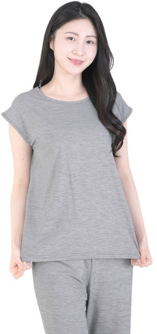 (인견총각) 시원한 여름 국산 풍기인견 스판 블라우스 3컬러 실외복 실내복 홈웨어 데일리 외출복 휴가룩 바캉스룩 빅사이즈