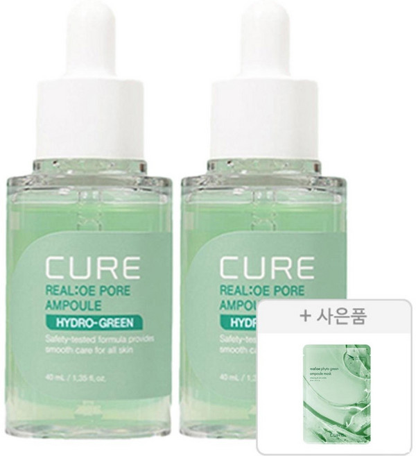 김정문알로에 큐어 리알로에 포어 앰플, 40ml, 2개