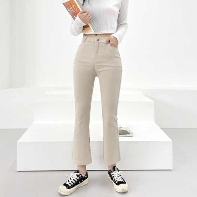 쏘옷 여성용 편해요 꿀스판 부츠컷 팬츠