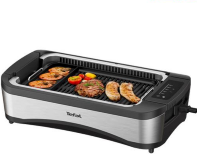 테팔 TG500DKR 스모크리스 이지 그릴 1700W 무연 전기그릴 5단계 온도조절, TG5008DKR