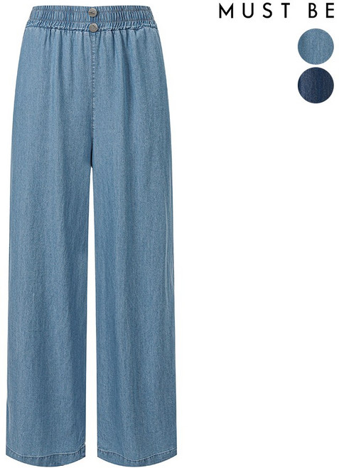 머스트비 여성 텐셀 밴딩 팬츠