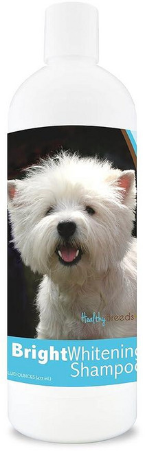 [5] Healthy Breeds 핏불 브라이트 화이트닝 샴푸 355ml(12온스), 웨스트 하이랜드 화이트 테리어