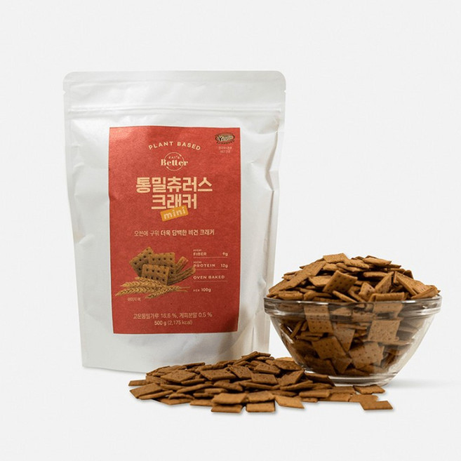 잇츠베러 크래커 통밀츄러스 500g 대용량, 1개