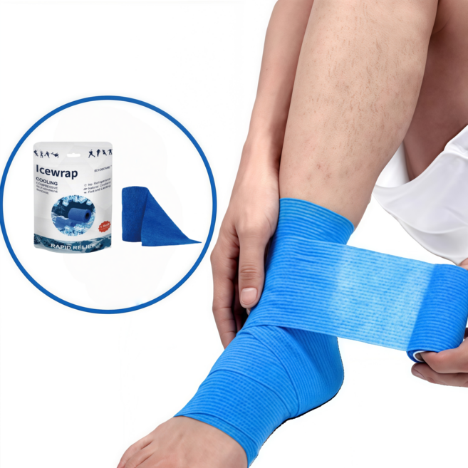 아이스 쿨링 자가점착 쿨밴드 끈적이지 않는 시원한 밴드, 2개