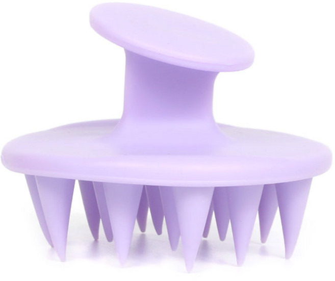 다다올 14콘 샴푸브러쉬 손잡이 일체형 실리콘 두피마사지, 1개, 퍼플