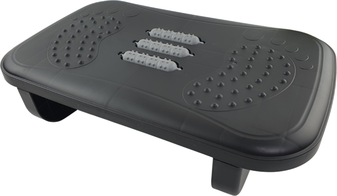 포스텝 바른자세 책상 발받침대 직장인 학생 의자 발판 풋레스트, 검정