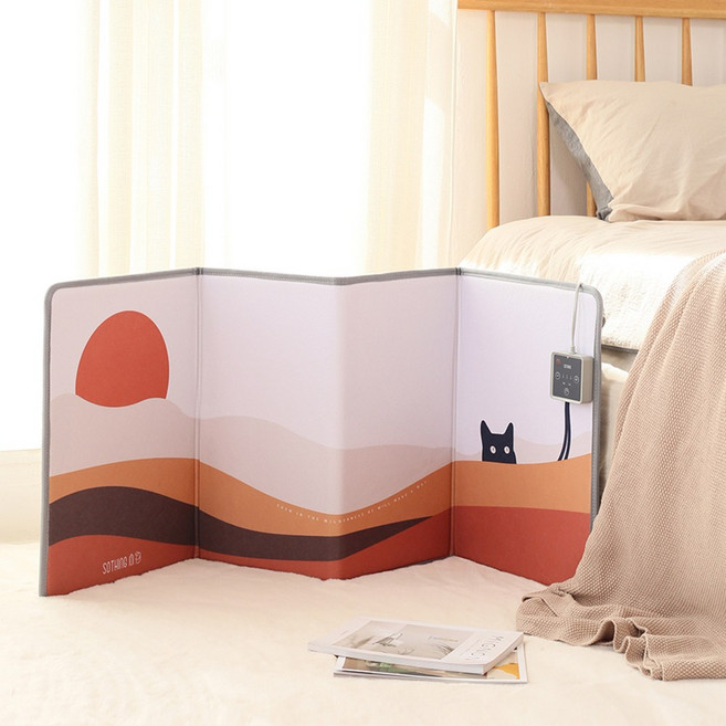 소싱 웜베이비 히팅패드 사무용 스마트 다리 발 접이식 온열기, 피치플라워