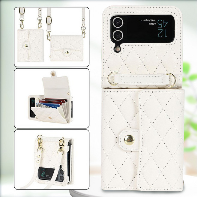 Craftsy 삼성 Z flip 플립 3/4/5/6/7 퀼팅 지갑 갤럭시 케이스 제트