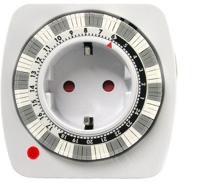 ADIT 국내 기술 24시간 고용량 절전 전기절약 콘센트 타이머 콘센트 타임스위치 전기 타이머 전 세계 수출용 조달청 납품용, 1개