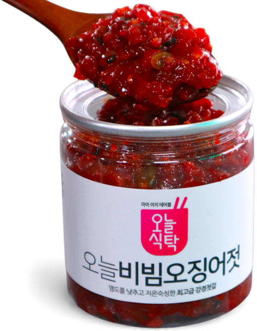 강경 오늘식탁 비빔오징어젓, 400g, 1개