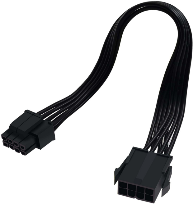 電腦電源線材 適用多種電源供應器 簡化佈線 穩定供電, 1個, 18cm