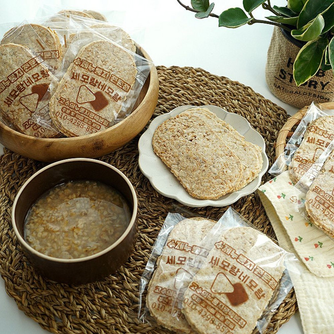 현미&보리 수제 누룽지 고수의누룽지 기름제로누룽지, 420g, 1개