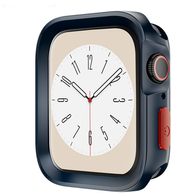 티엑스엘엑스 애플워치 소프트 범퍼 젤리 TPU 케이스, 다크블루, 1개