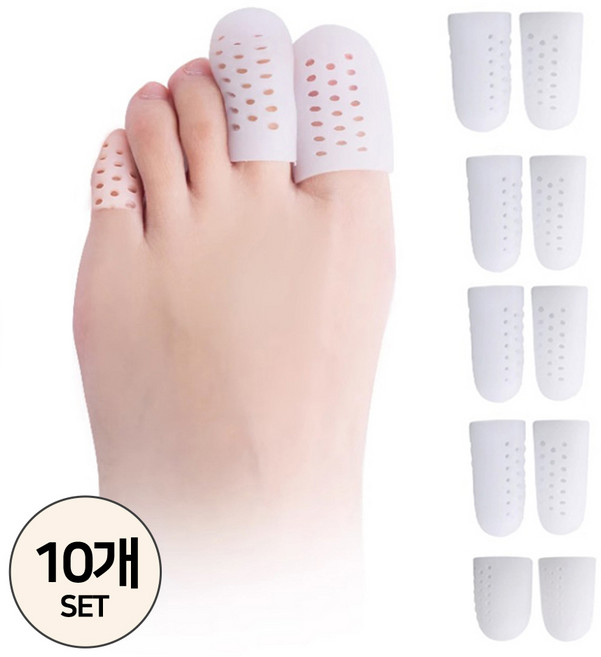 엔빙 발가락 에어 보호캡 10P 발가락 골무 NV-159, 1세트