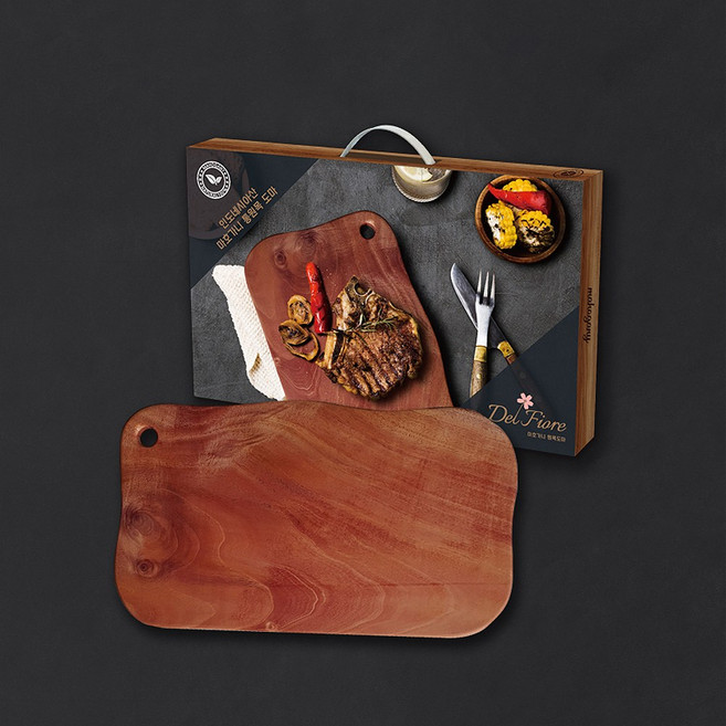 인도네시아산 마호가니 통원목 플레이팅 나무도마3종, 2P세트, 본상품선택