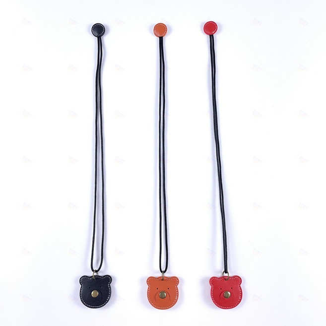 곰돌이 마스크 스트랩 목걸이 안경 펜 홀더 휴대용