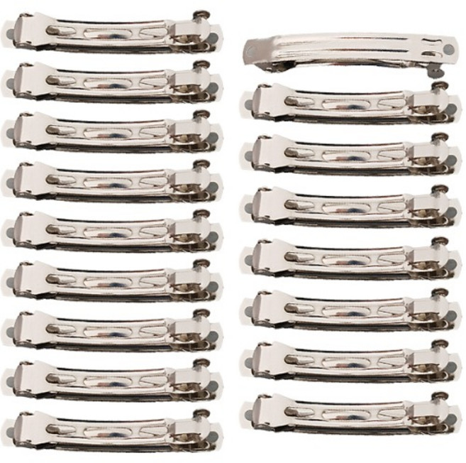 국내제작 17개) 10cm 구형 자동머리핀 대형 머리핀만들기 머리핀대 숱많은 머리핀 리본공예재료