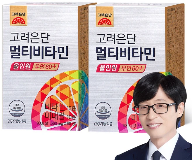 고려은단 멀티비타민 올인원 우먼 60+, 60정, 2개 - 쿠팡