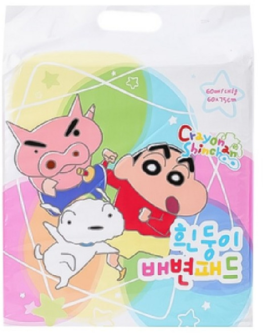 짱구는 못말려 고흡수 천연펄프 강아지 배변패드 대형 60매 x 3개 세트(180매), 4개, 60개입