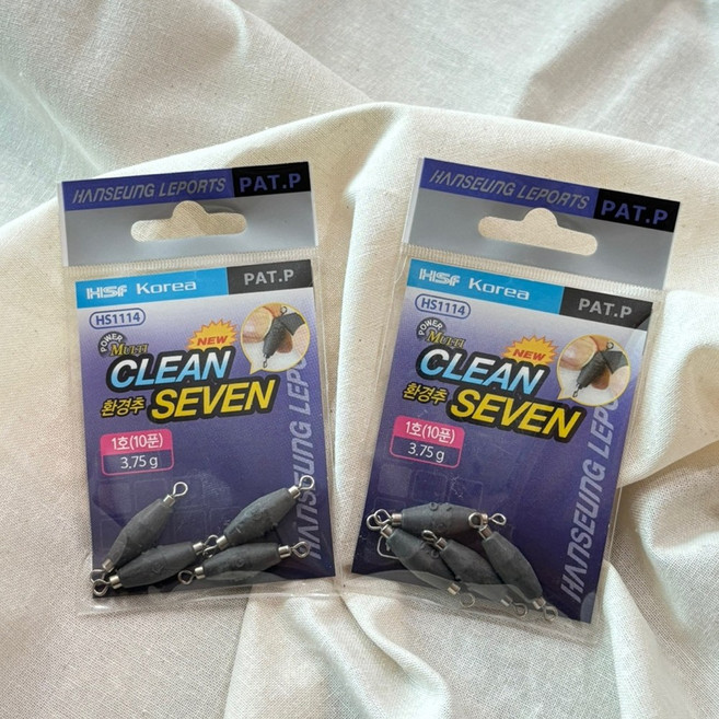 [유천낚시] 한승레포스 클린 세븐 텅스텐 도래추 고리추 민물 낚시 봉돌, 1.3호 [4.875g], 1개