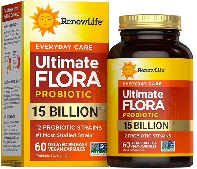 RenewLife Everyday Probiotic 리뉴라이프 얼티밋 플로라 에브리데이 프로바이오틱 15 Bil 60캡슐, 60정, 1개, 60정 - 쿠팡