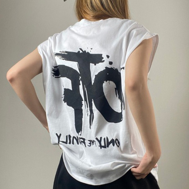 [주식디디댄스] 자체제작 오티에프 여름 힙합 나시 데일리 댄스복 공연복 무대복 힙합의상 축제의상