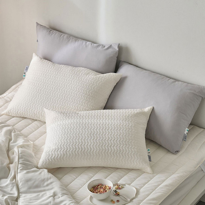 에메르 알러제로 다운필 퓨어린 누빔 베개커버 2개세트