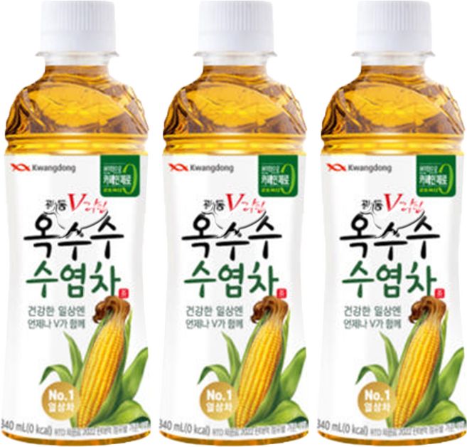 광동 V라인 옥수수 수염차, 340ml, 6개