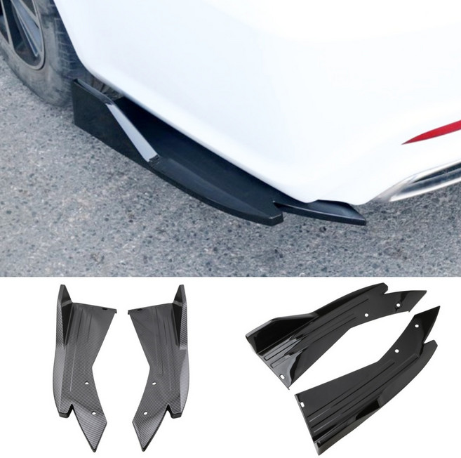 전차종립댐 리어 날개형 립댐 에어댐 공용 리어립댐 바디킷, 카본좌우세트