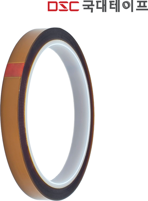 인프마켓 고온 내열 테이프 10mm 산업용테이프 전도성테이프 절연테이프, 캡톤테이프-10mm, 1개