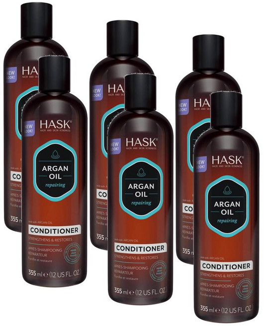 하스크 아르간 오일 리페어링 컨디셔너 린스 HASK Argan Oil Repairing Conditioner, 355ml, 6개