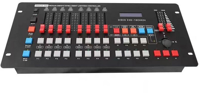 무대조명 콘트롤러 특수조명 행사 콘솔 컨트롤러 공연장, C. 240 콘솔+5m 케이블