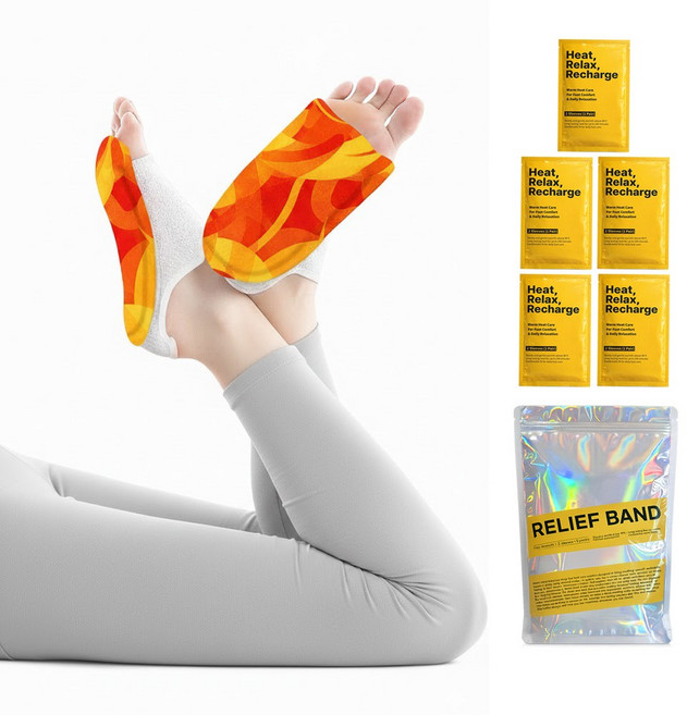 힐핏 발 온열 밴드 10매입, 1박스