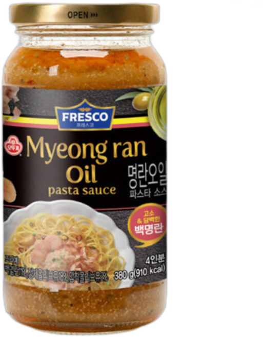 오뚜기 프레스코 명란오일 파스타소스 380g X 3개/알리오올리오/크림/파스타/소스/피자/폰타나/스파게티, 3개